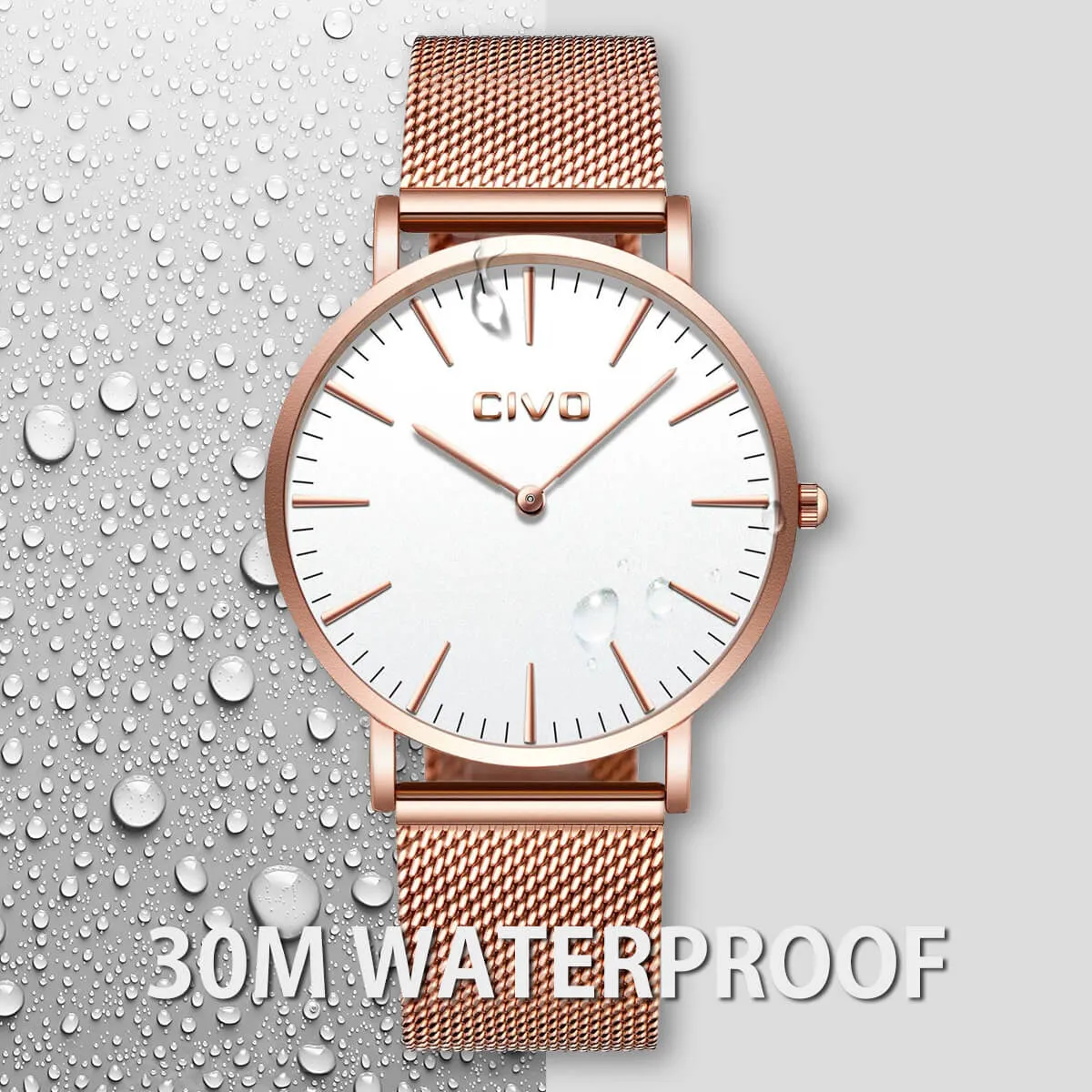 0054C | Quartz Men Watch | Mesh Band