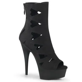 6 Inch Heel DELIGHT-1014 Black Suede