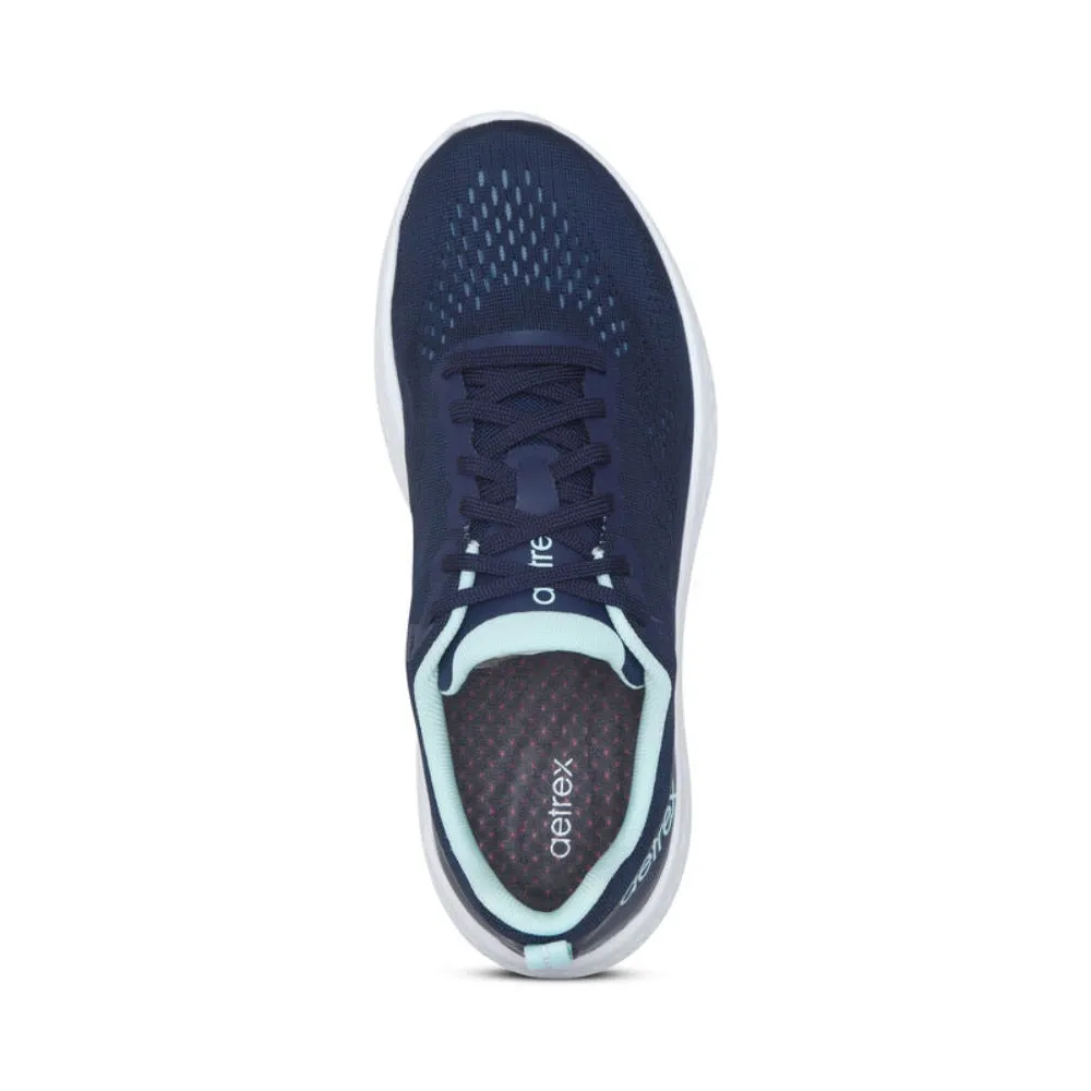 Aetrex Danika Arch Support Sneaker Navy