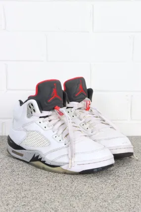 AIR JORDAN 5 'Retro White Cement' Sneakers (10)