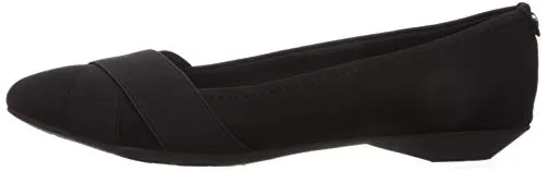 Anne Klein AK Sport Women's Oalise Ballet Flat, Black Fabric, 7.5 M US