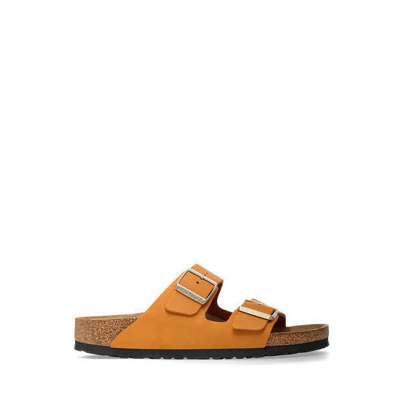 Arizona Nubuck Leather Women's Sandals - Orange