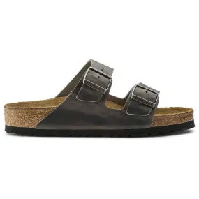 Birkenstock Men's Arizona Soft Footbed Iron Oiled Leather