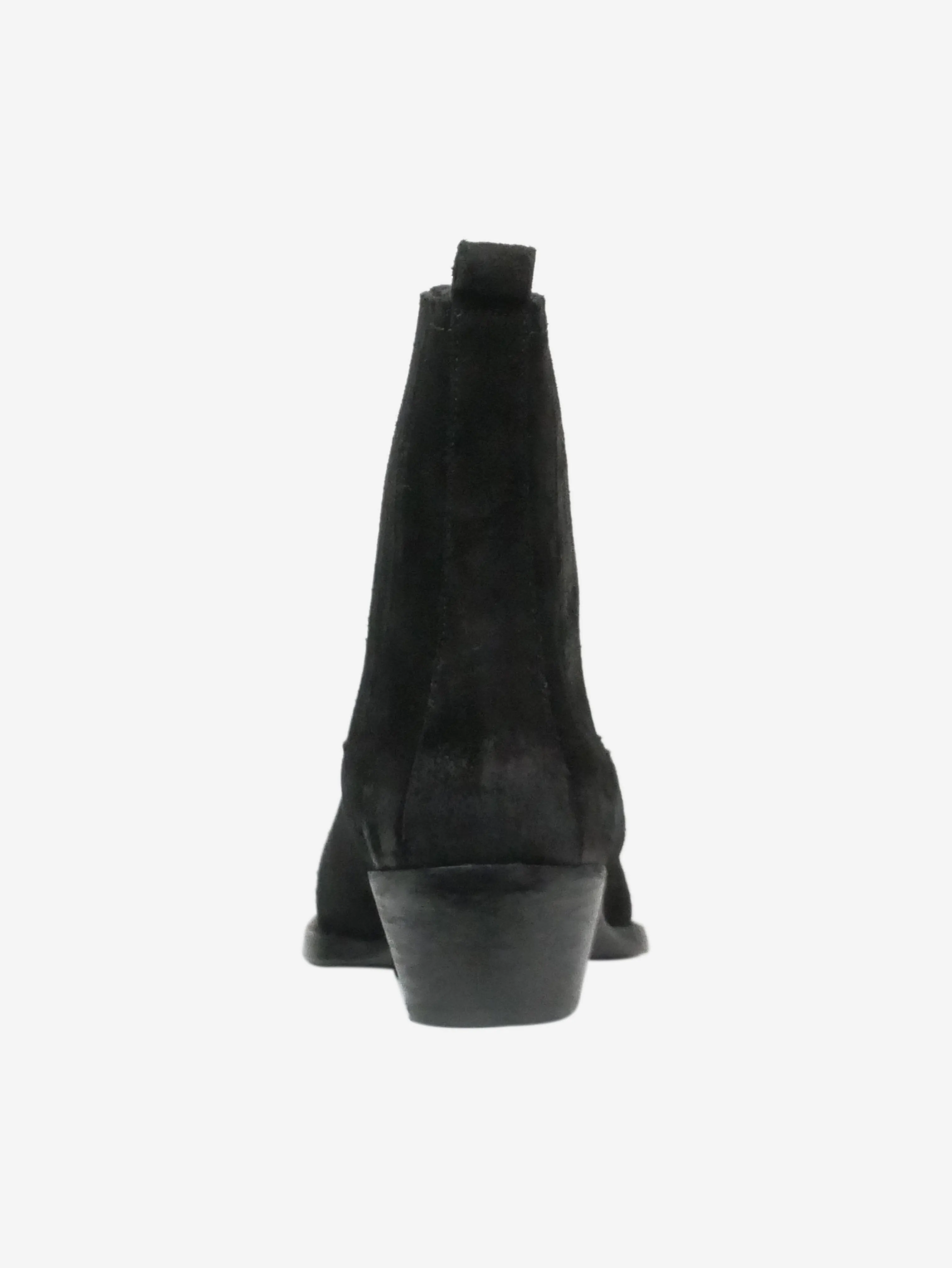 Black suede ankle boots - size EU 41