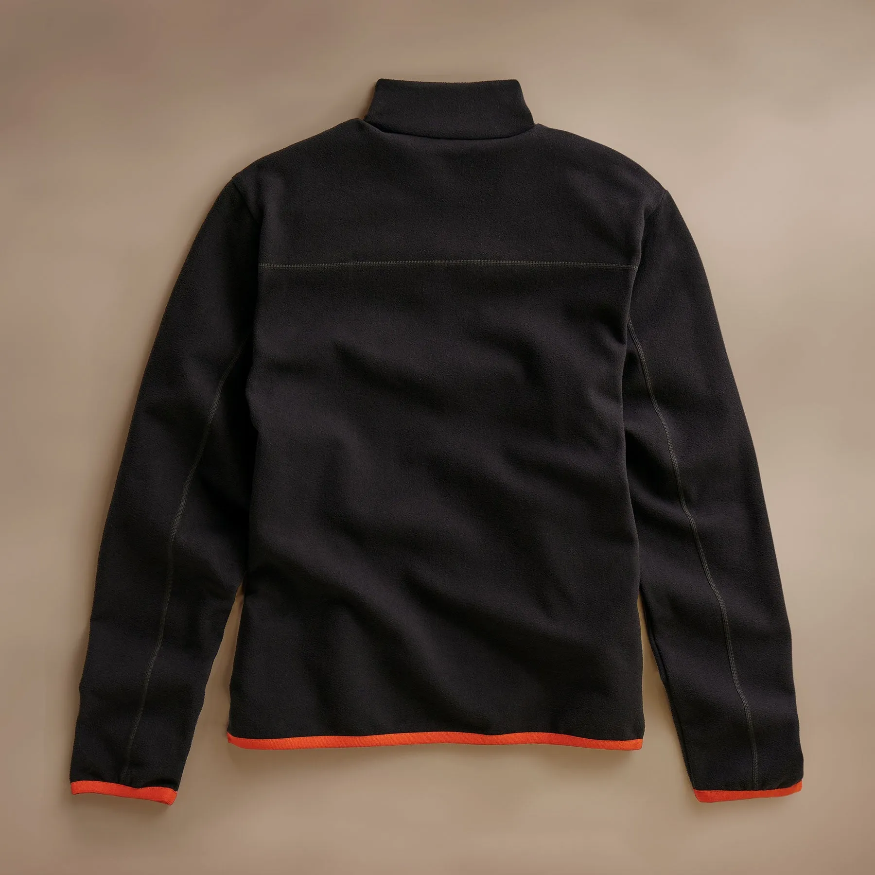 Brush Scuba Zip Front Sport Jacket  - Black/Orange