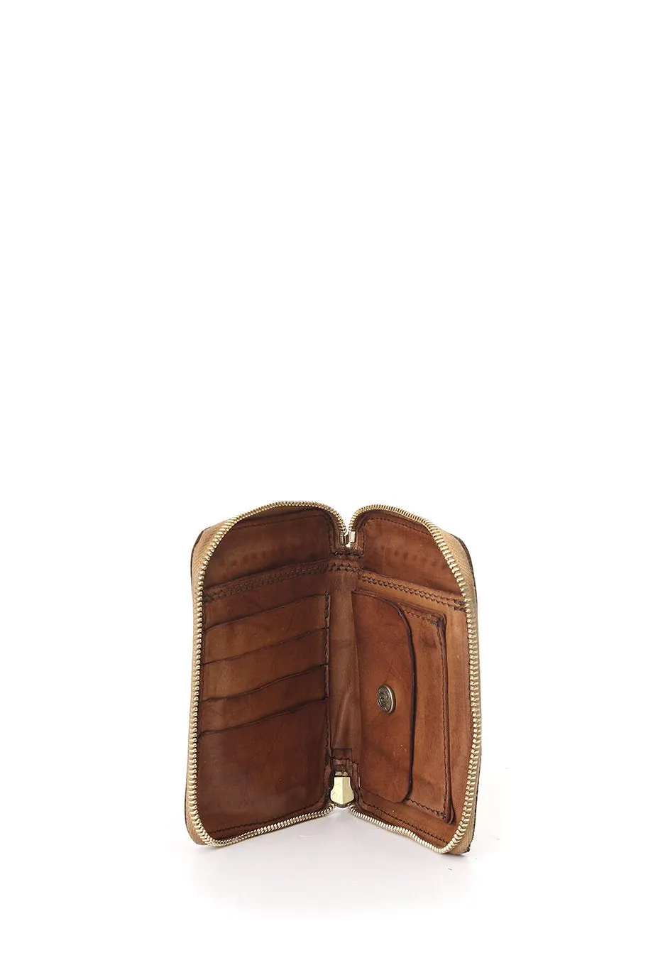 Campomaggi Double Wallet - Cognac