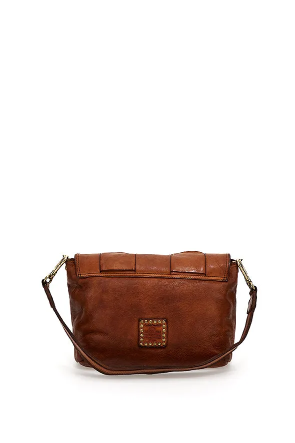 Campomaggi Woven Crossbody - Cognac