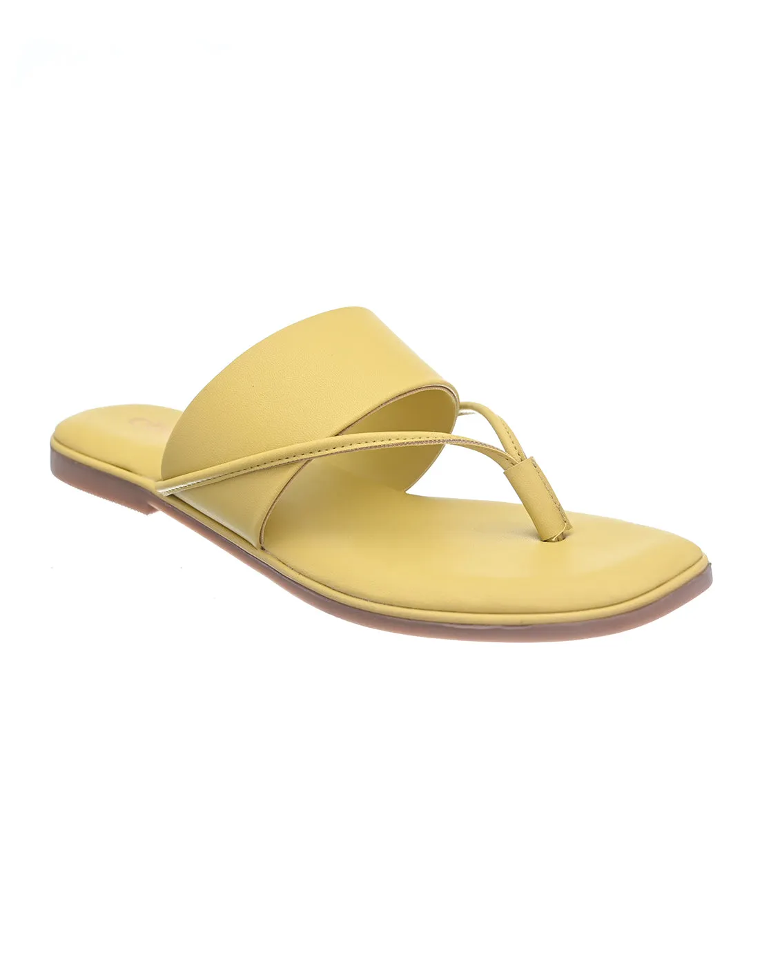 Citrus Splash Twist Bold Flats for Women