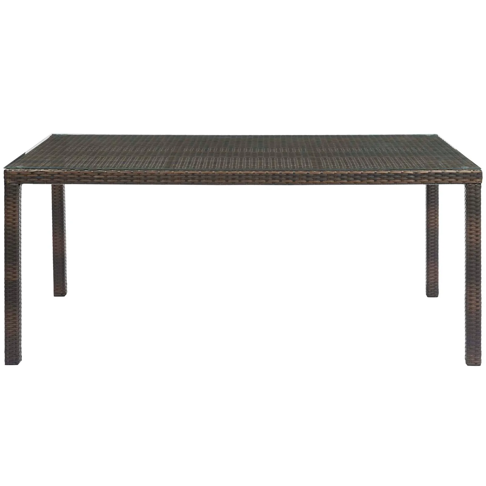 Conduit 70" Outdoor Patio Wicker Rattan Dining Table by Modway