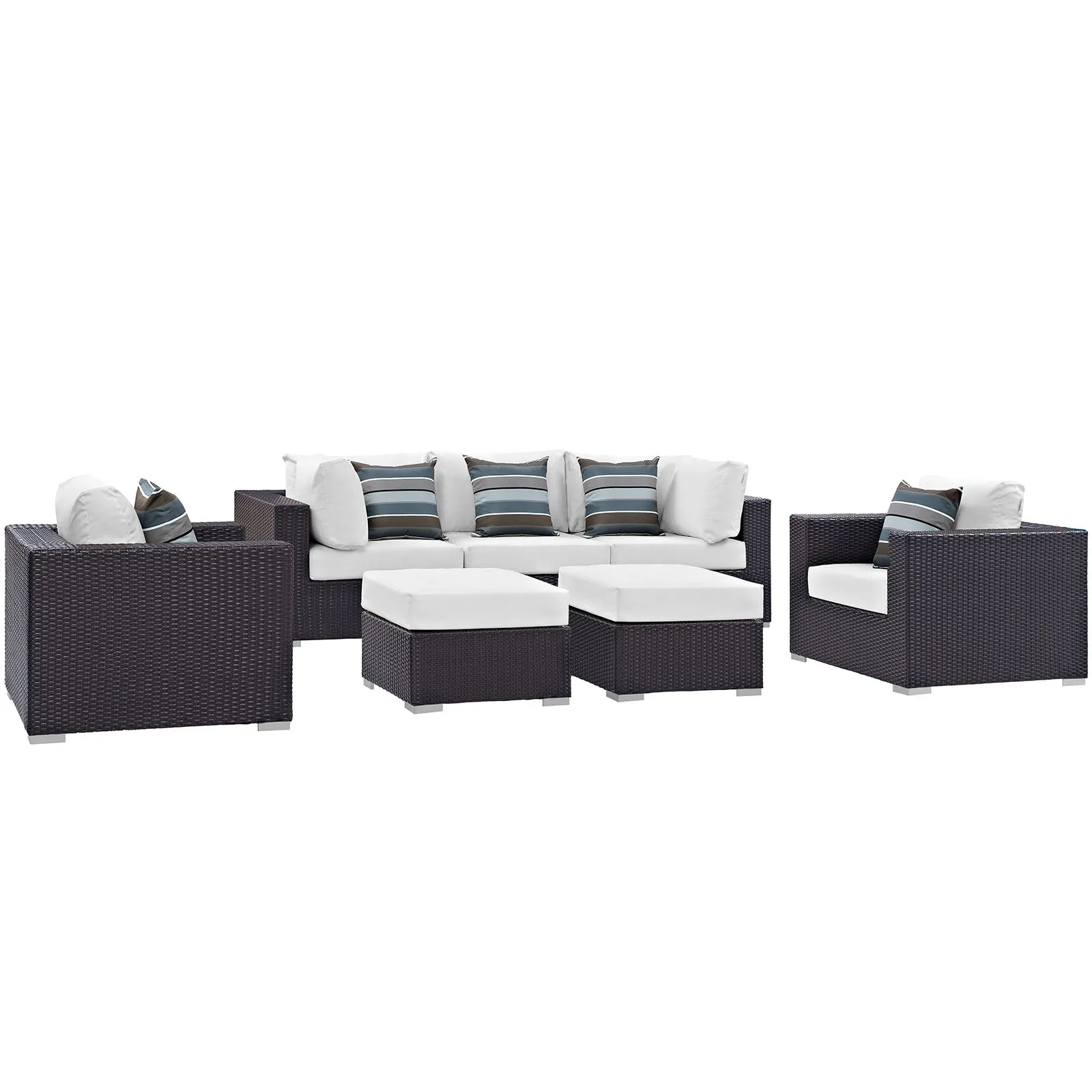 Convene 7 Piece Outdoor Patio Sectional Set by Modway