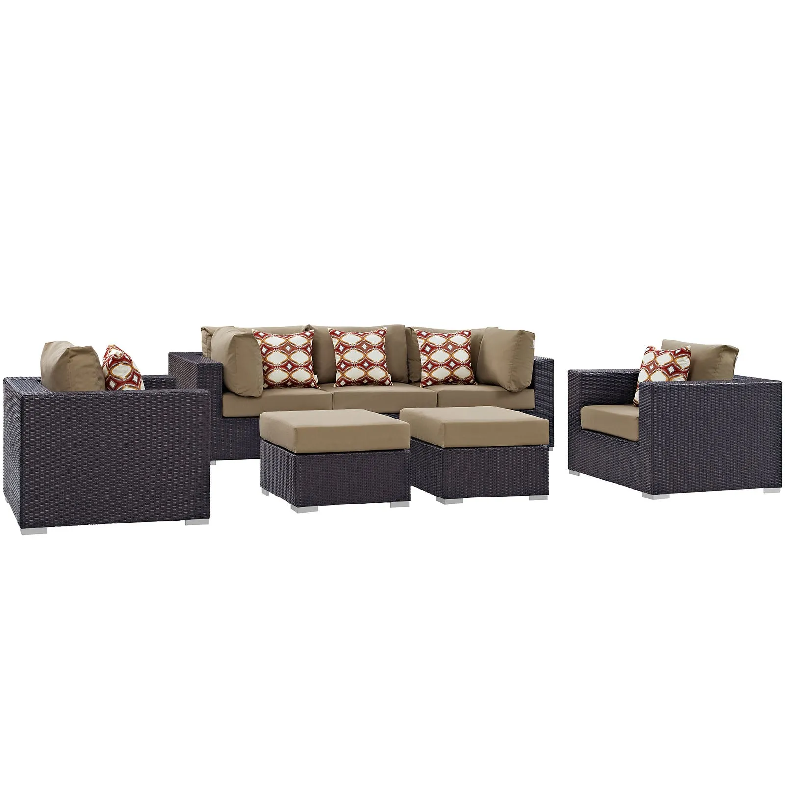 Convene 7 Piece Outdoor Patio Sectional Set by Modway