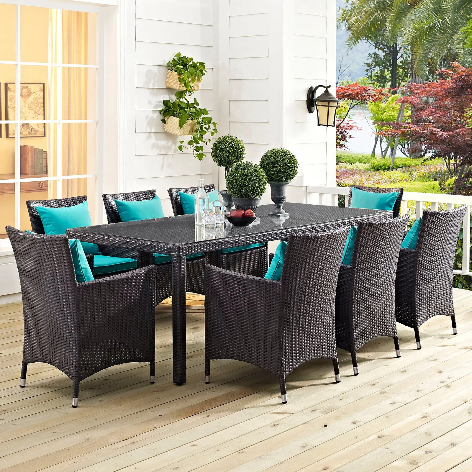 Convene 9 Piece Outdoor Patio Dining Set by Modway