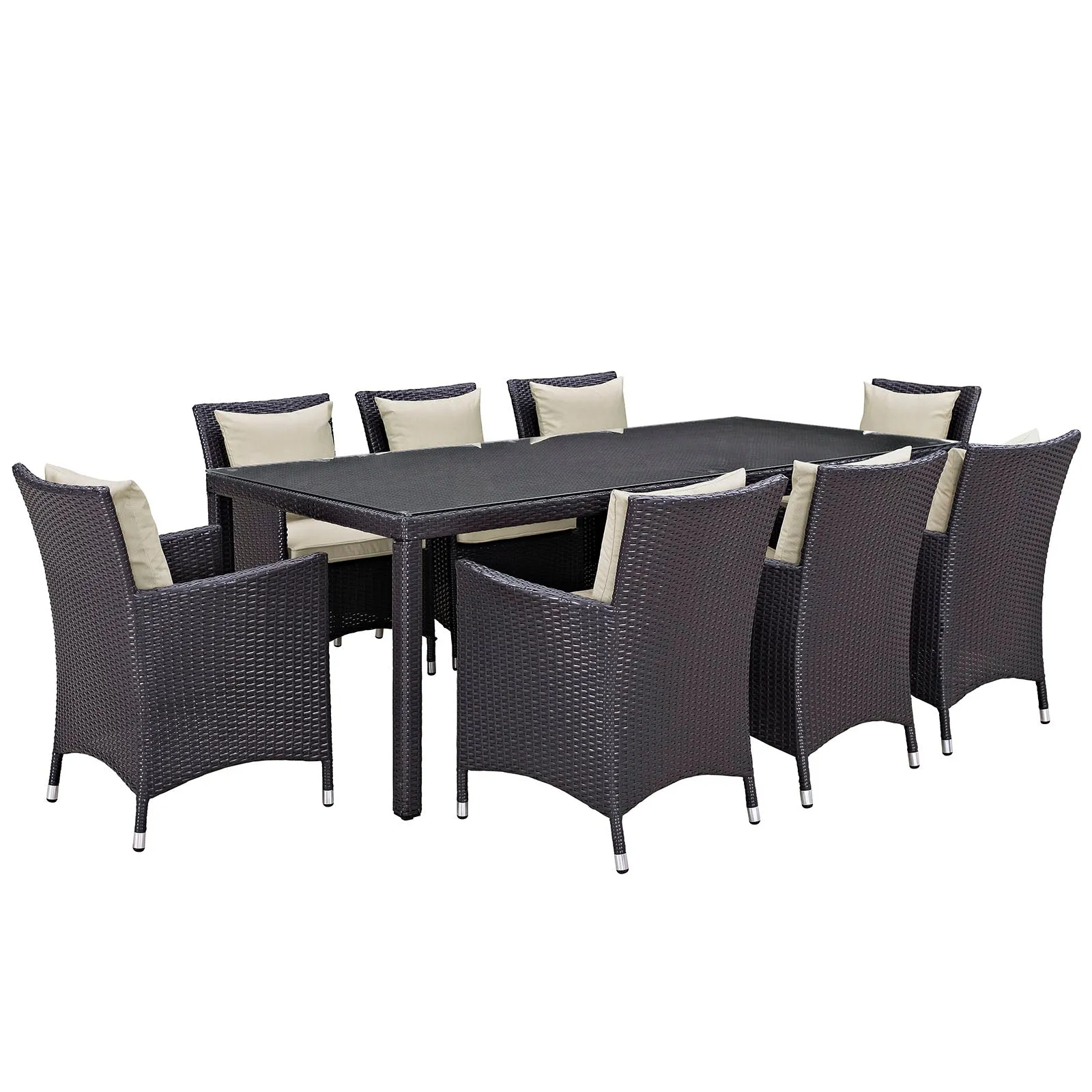 Convene 9 Piece Outdoor Patio Dining Set by Modway