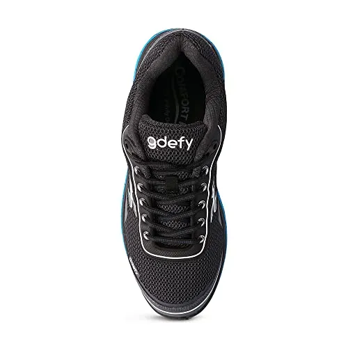 Gravity Defyer Men's GDEFY Mighty Walk Athletic Sneakers 14 XW US - VersoShock Proven Performance Walking Shoes Black, Blue