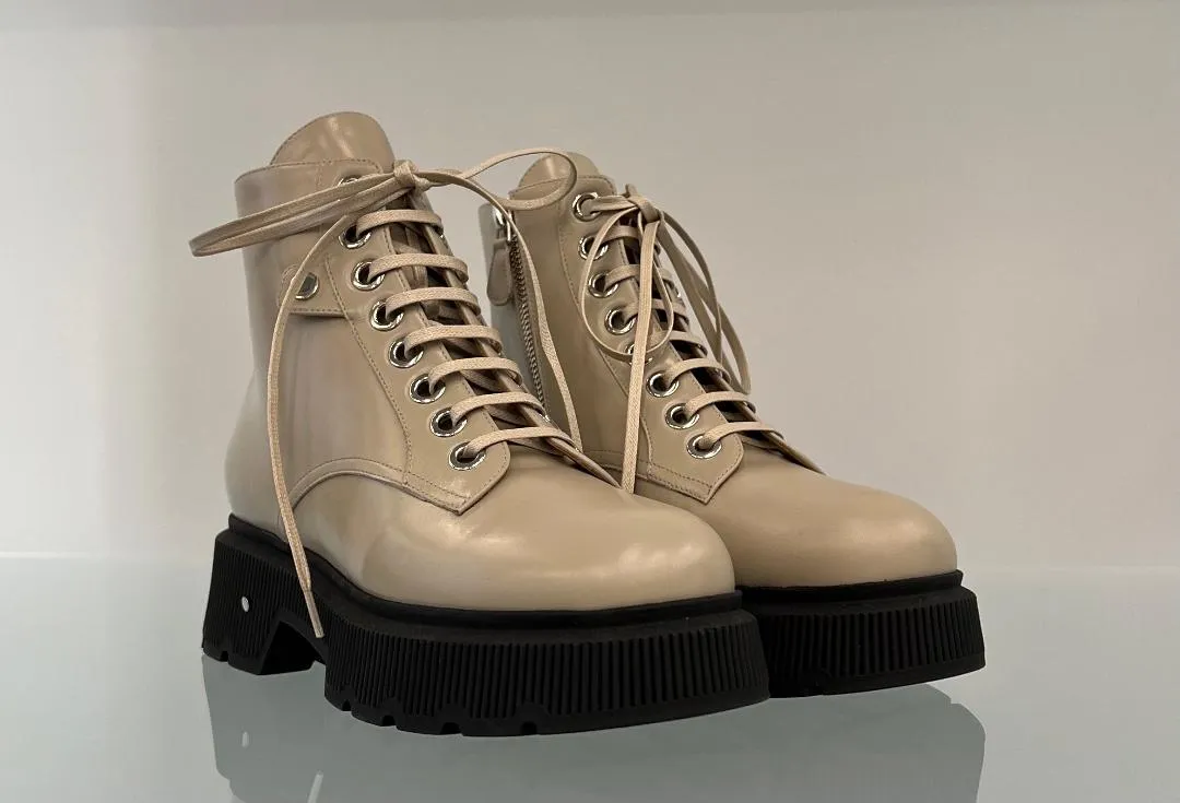 KURT leather combat boots