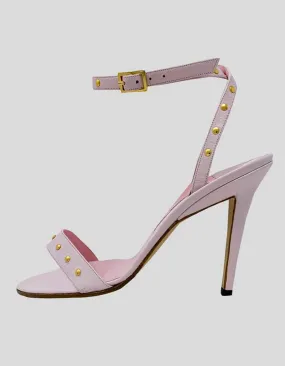 Manolo Blahnik Light Pink Leather Strap Sandal - 38.5 IT | 8.5 US