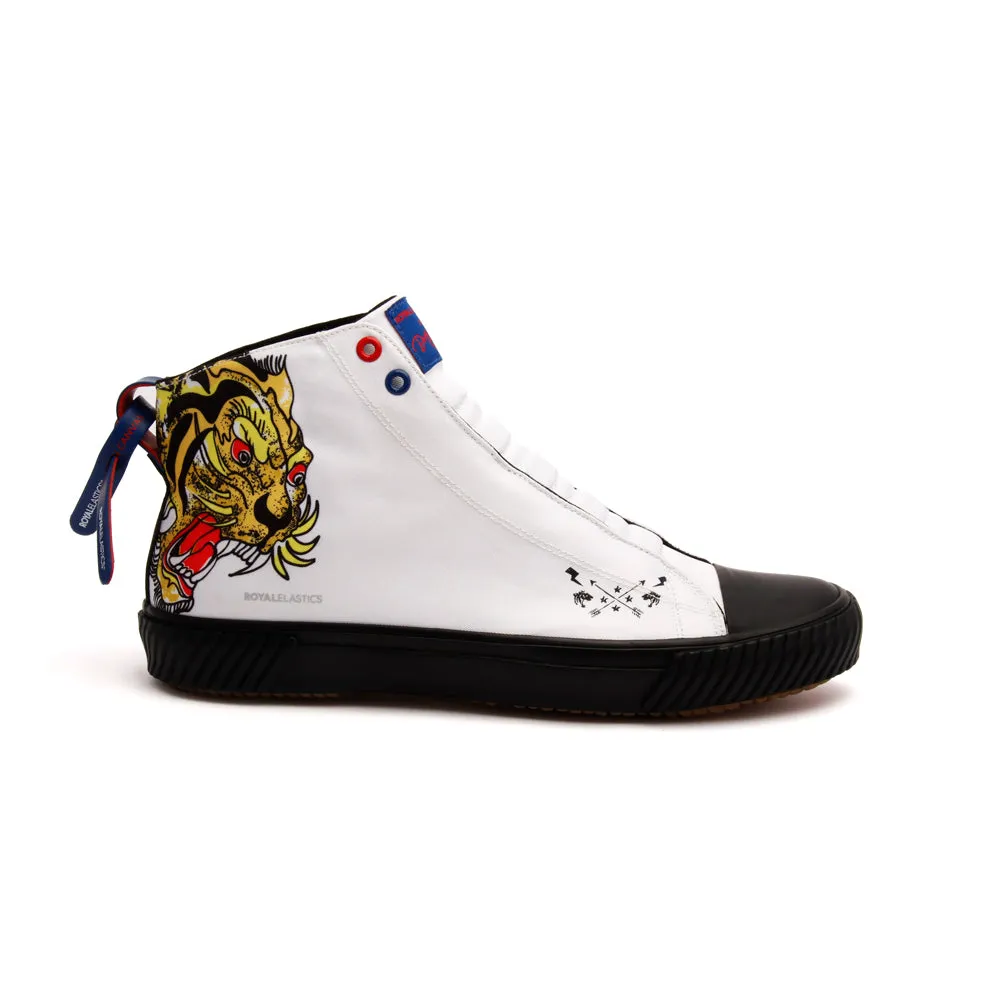 Men's Harajuku Ukiyo-E Tiger Canvas High Tops 04783-309