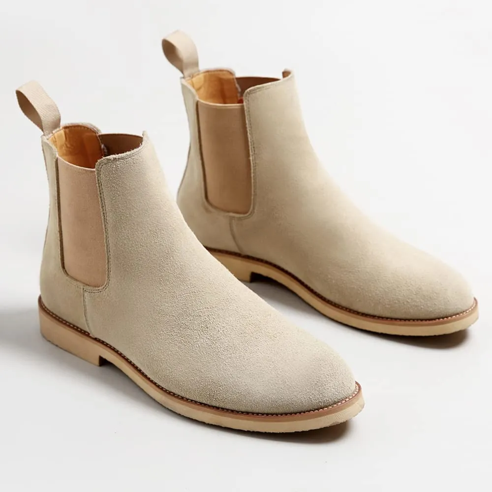 Slip-on Suede Chelsea Boots