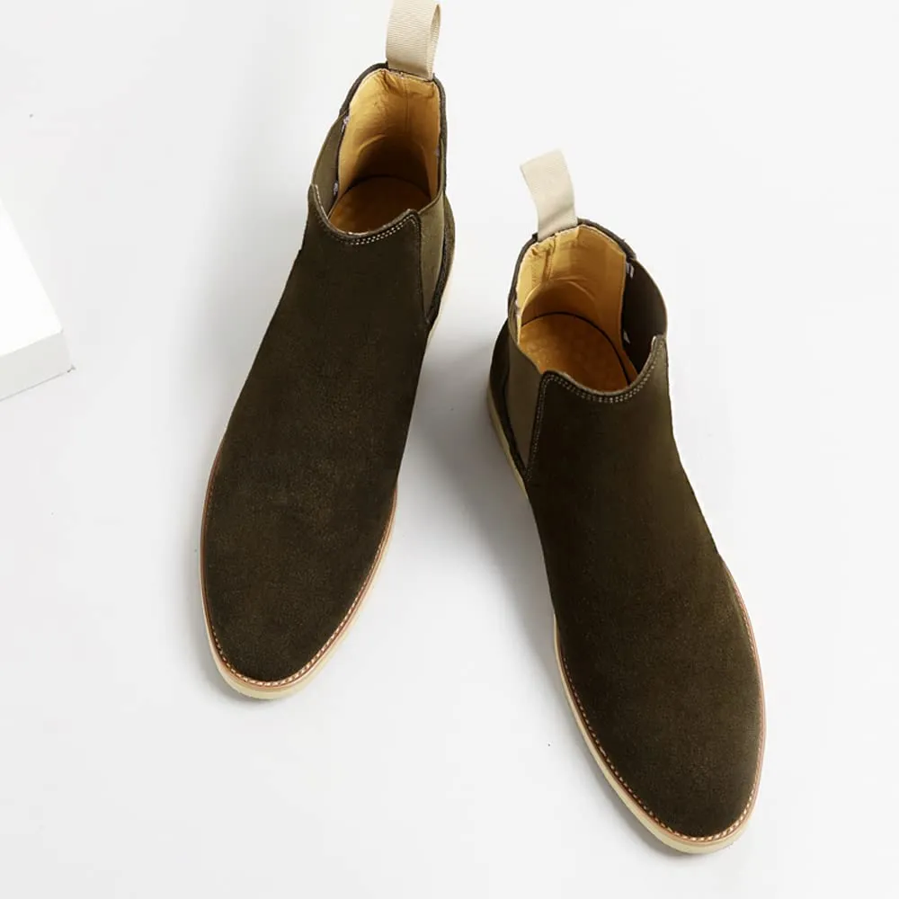 Slip-on Suede Chelsea Boots