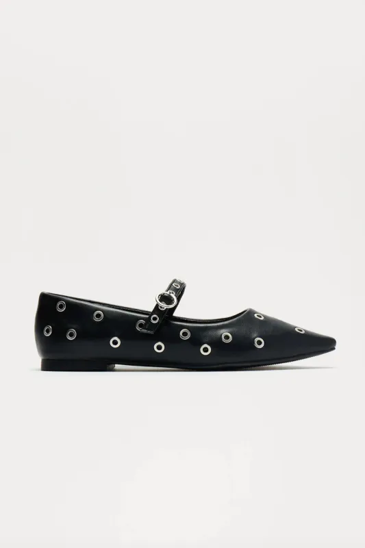 Snip Toe Mary Jane Flats