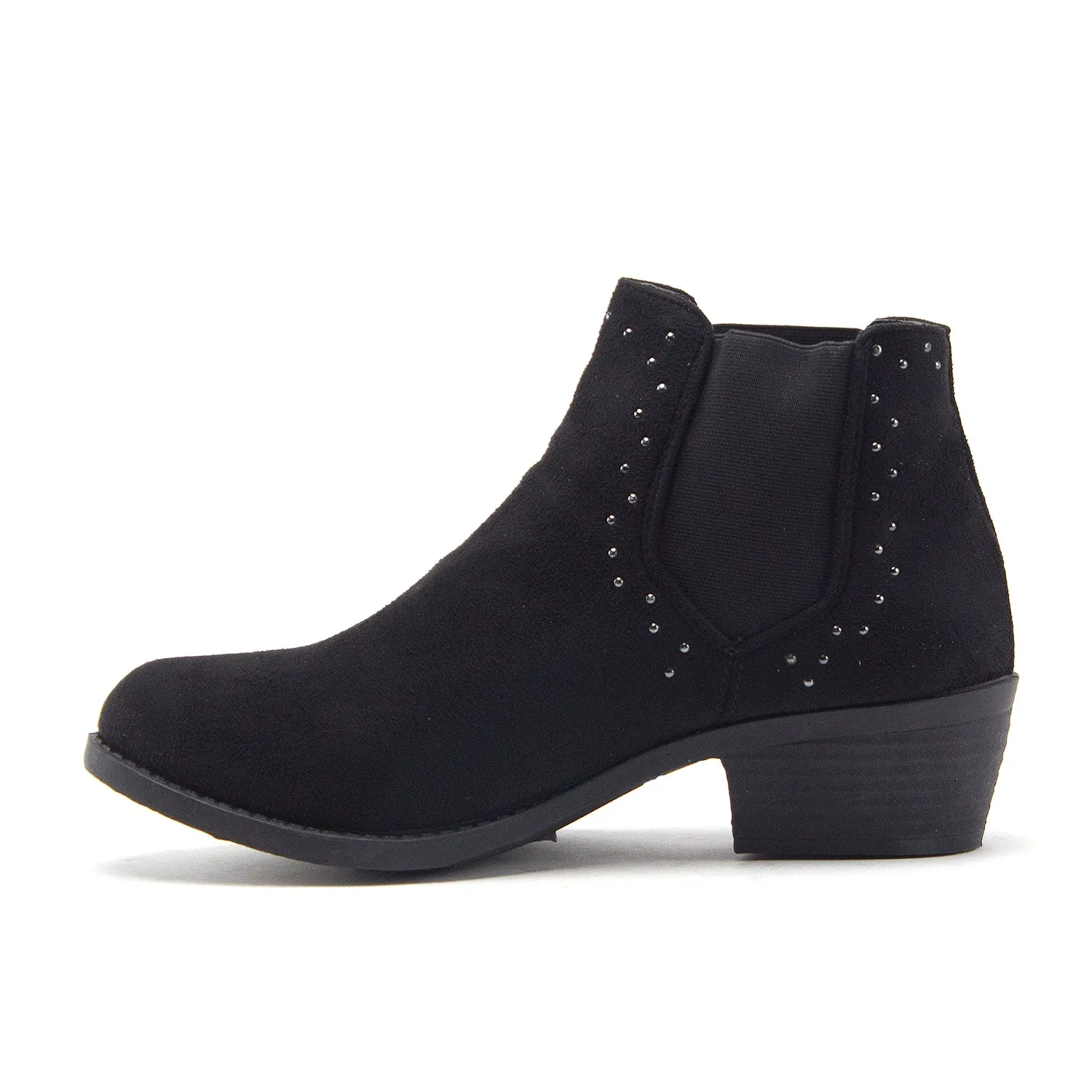 Women's Brenda Ankle High Slip On Chelsea Booties Embellished Dress Boots